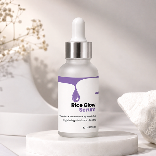 Rice Glow Serum with Vitamin C & Niacinamide - Brightening Face Serum for Glowing Skin | 30ml